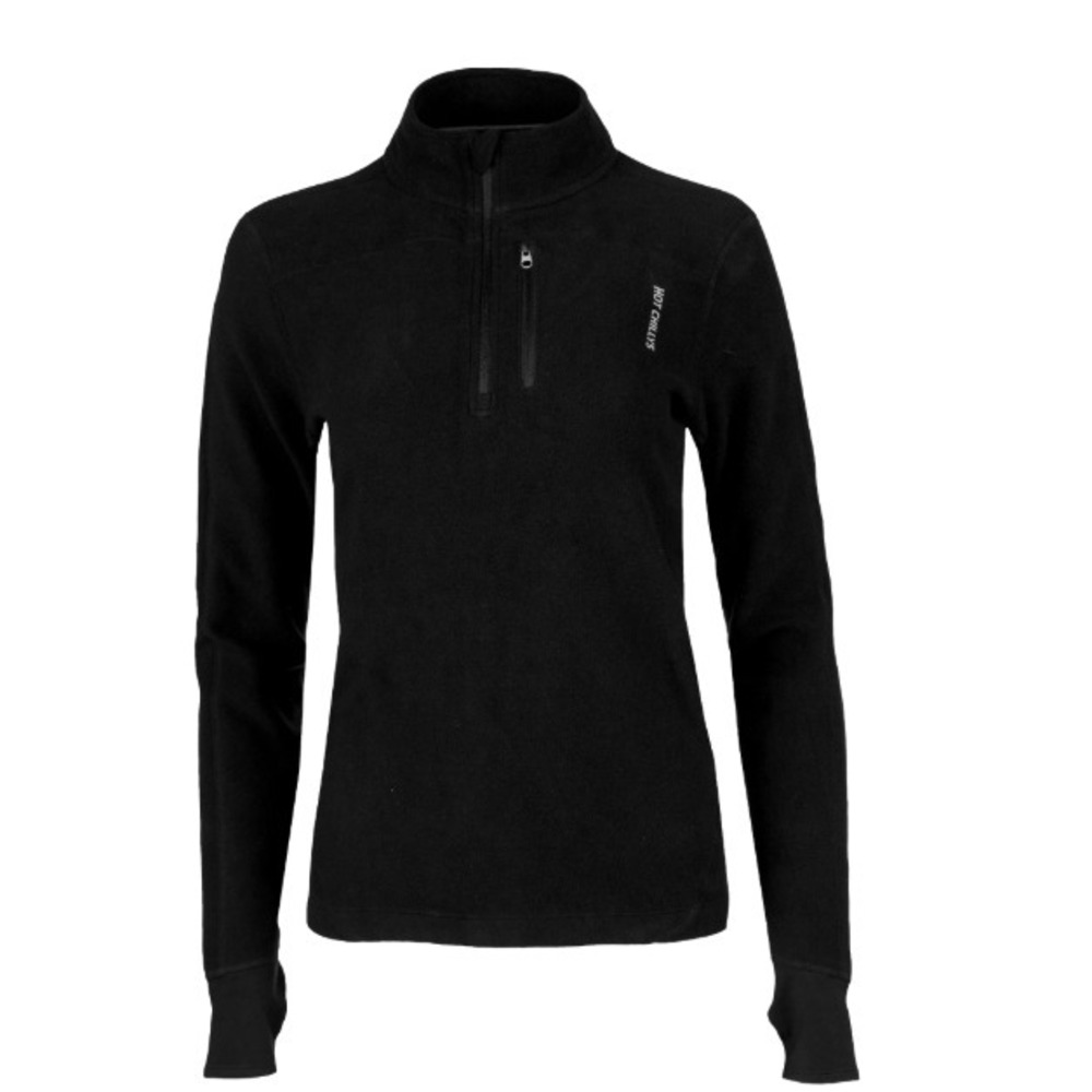 Hot Chillys® (Women's LARGE) La Montana™ Zip-T Heavyweight Thermal Pullover